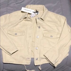 Vigoss (Maurice’s) Cream Crop Jean Jacket